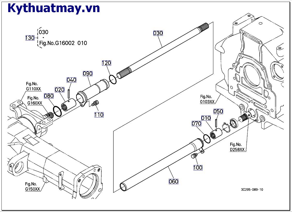 Trục truyền động ( cũ) 50001 đến 89999